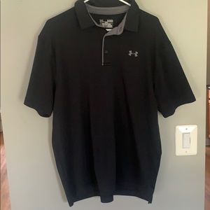 Black Under Armor heat gear polo